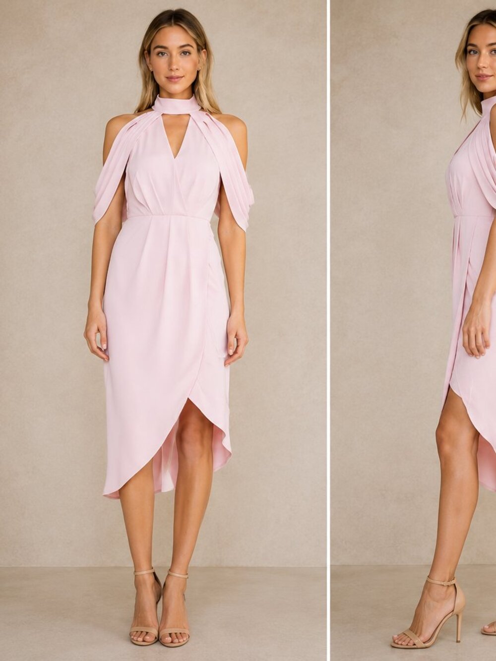 Elliatt Pink Bridesmaid Cocktail Party Dress Size XS Summer Pretty Cut Out